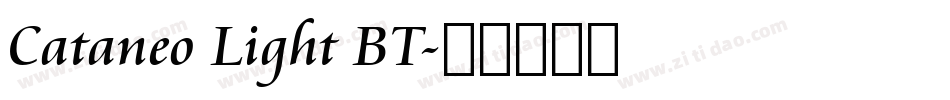 Cataneo Light BT字体转换